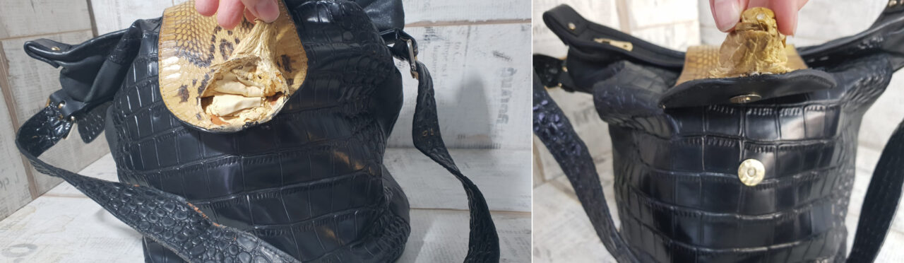 реставрация застежки сумки Chloé: фото до и после